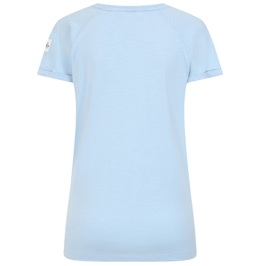 LJ163 - Ladies Roll Sleeve Tee - Sky