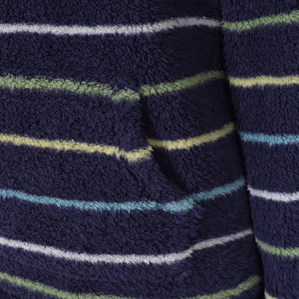 LJ30S - Striped Roll Neck Snug - Winter Greens