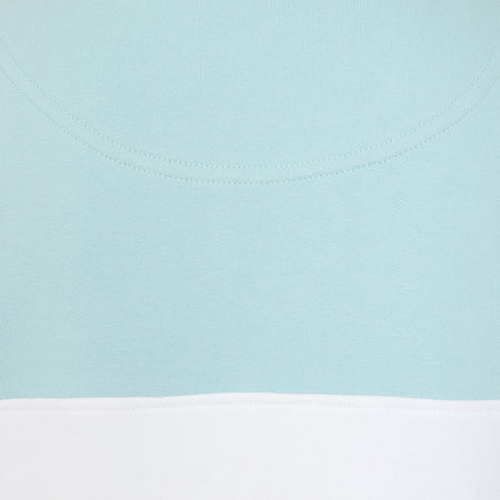 LJ322 - Ladies Quarter Zip Sweatshirt - Sky/Mint