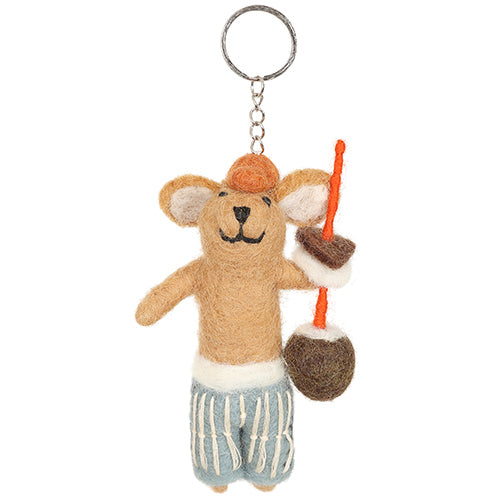 Beach Mouse Key Ring