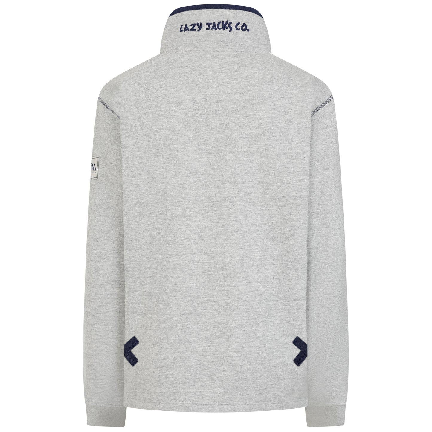 LJ3 - Ladies' 1/4 Zip Sweatshirt - Grey Marl