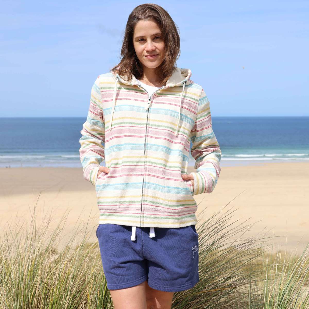 LJ302 - Ladies Ful Zip Hoodie - Pastels
