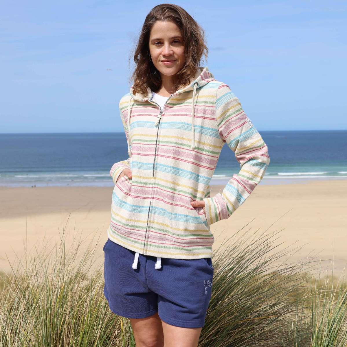 LJ302 - Ladies Ful Zip Hoodie - Pastels