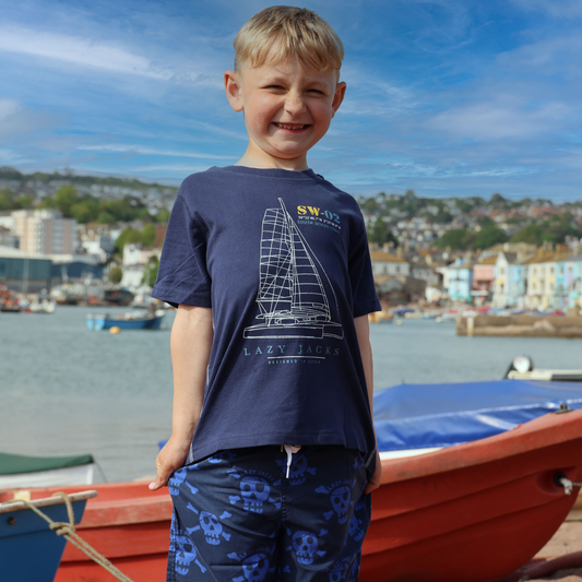 LJ15C - Boys Printed T-Shirt - Marine