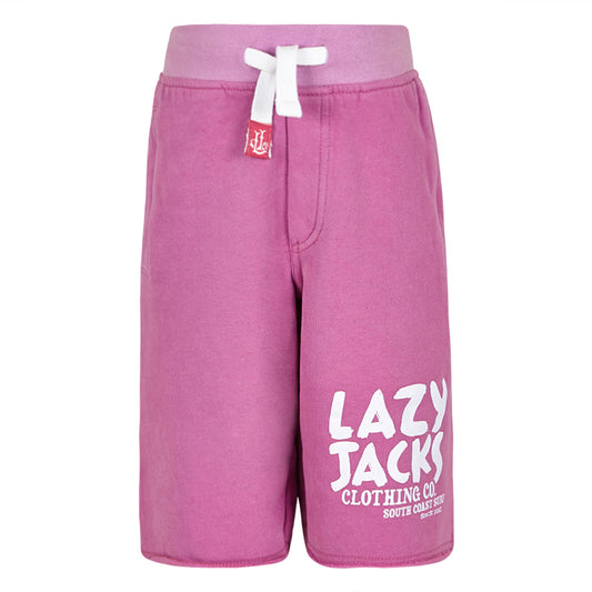 LJ57C - Girls Long Jersey Shorts - Raspberry