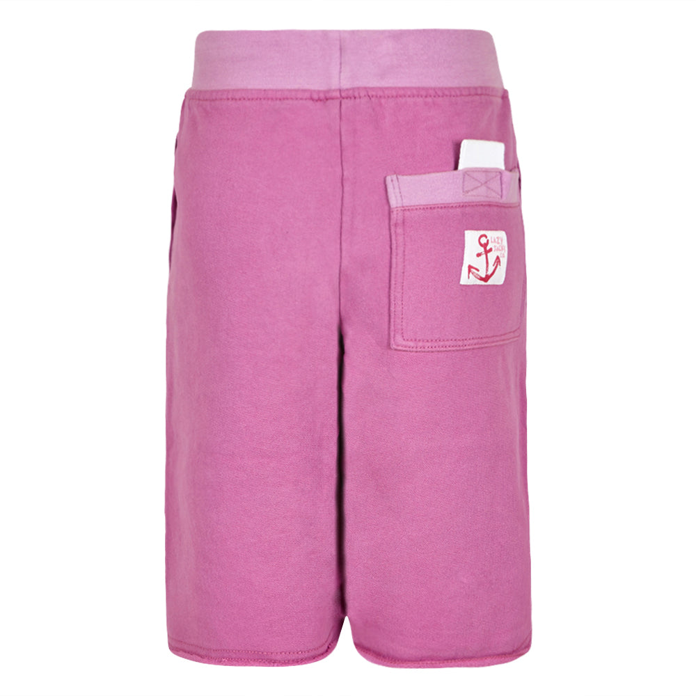 LJ57C - Girls Long Jersey Shorts - Raspberry