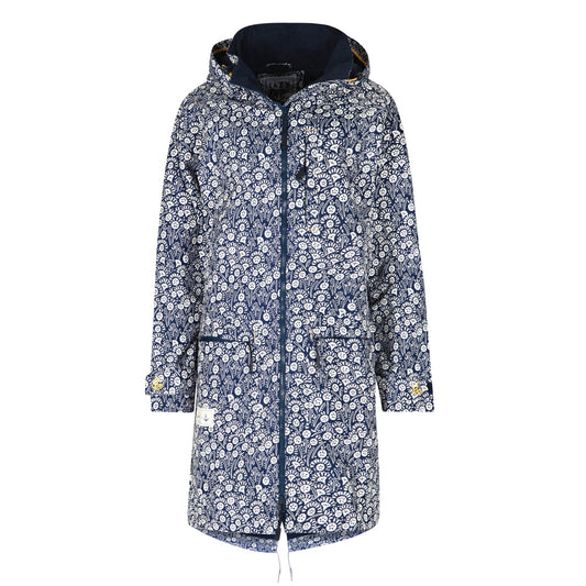 LJ67P - Ladies Longline Waterproof Coat - Bouquet