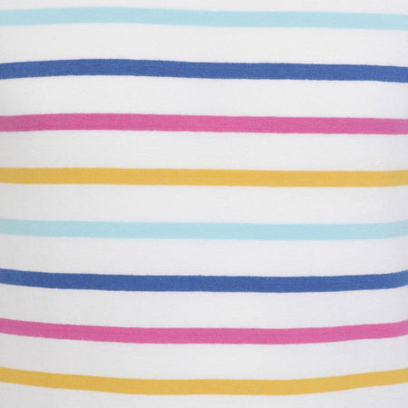 LJ97C - Girls Striped Breton Top - Orchid Multi