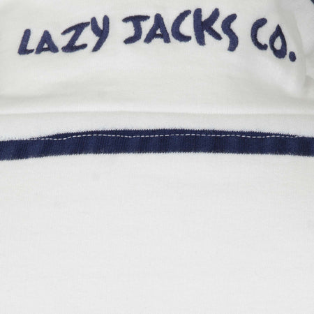 LJ35 - Ladies' Striped 1/4 Zip Sweatshirt - White