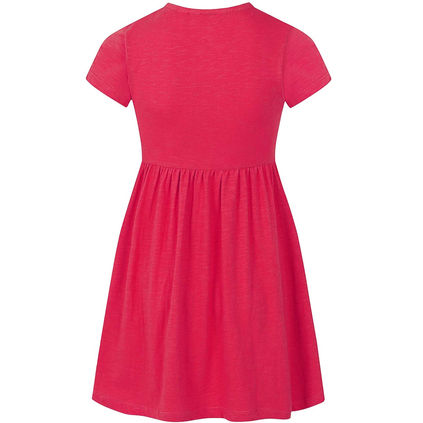 LJ374 - Girls Printed Dress - Cerise