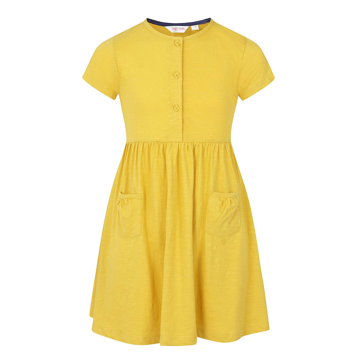 LJ374C - Girls Cotton Dress - Gorse