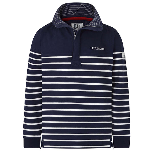 LJ39P - Men's Quarter Zip Sweatshirt - Marine