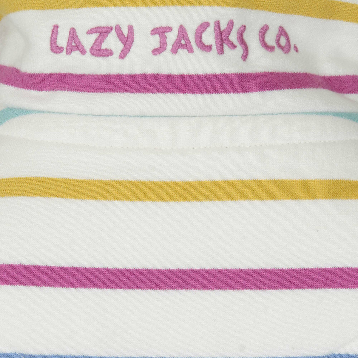 LJ35C - Girls 1/4 zip Stripe Sweatshirt - Periwinkle