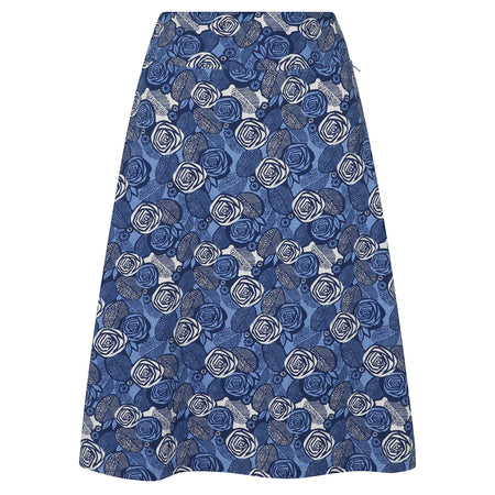 LJ41 - Printed Jersey Skirt - Rose