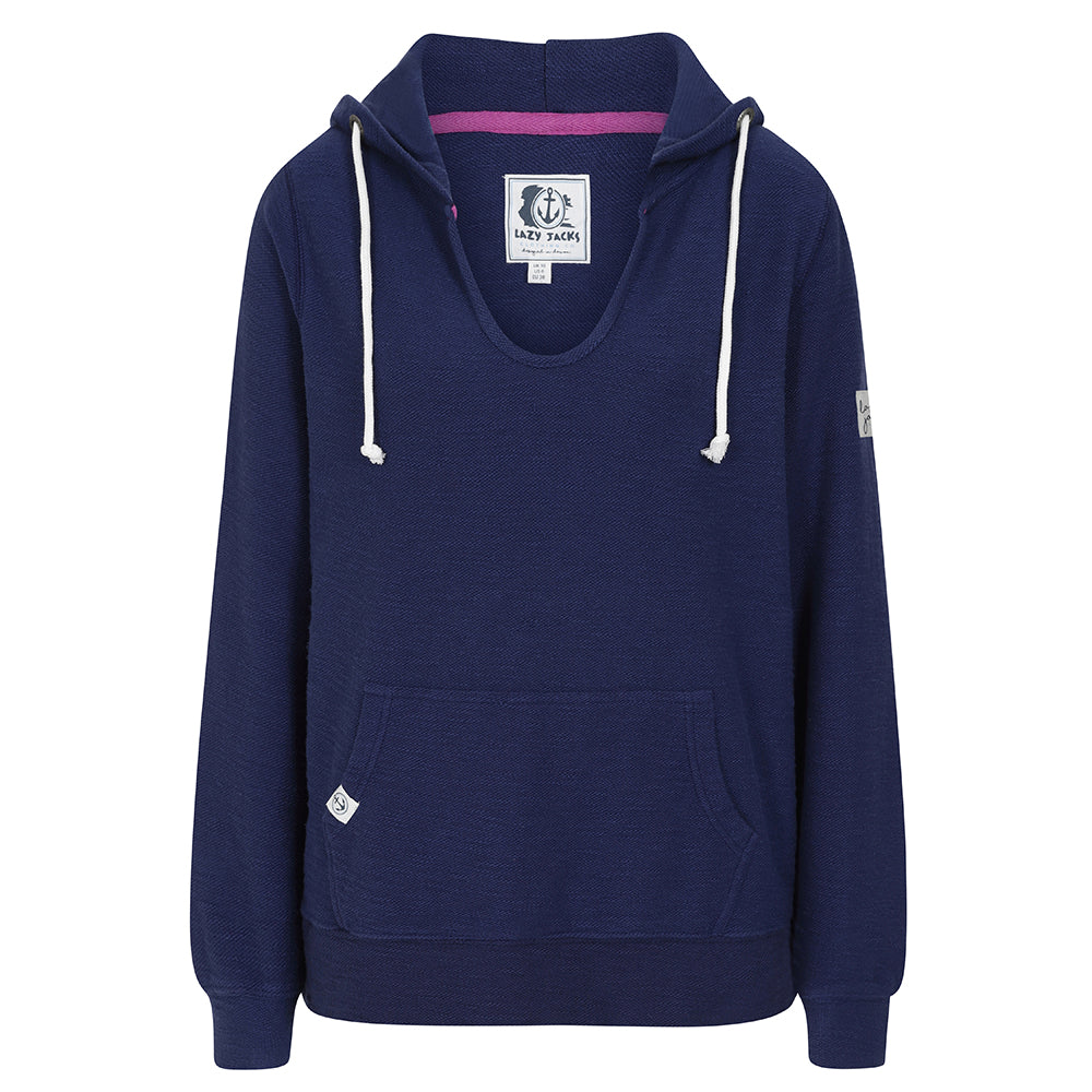 LJ104 - V-Neck Textured Sweatshirt - Twilight