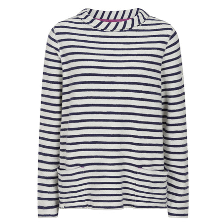 LJ105S - Textured Roll Neck Sweatshirt - Ivory