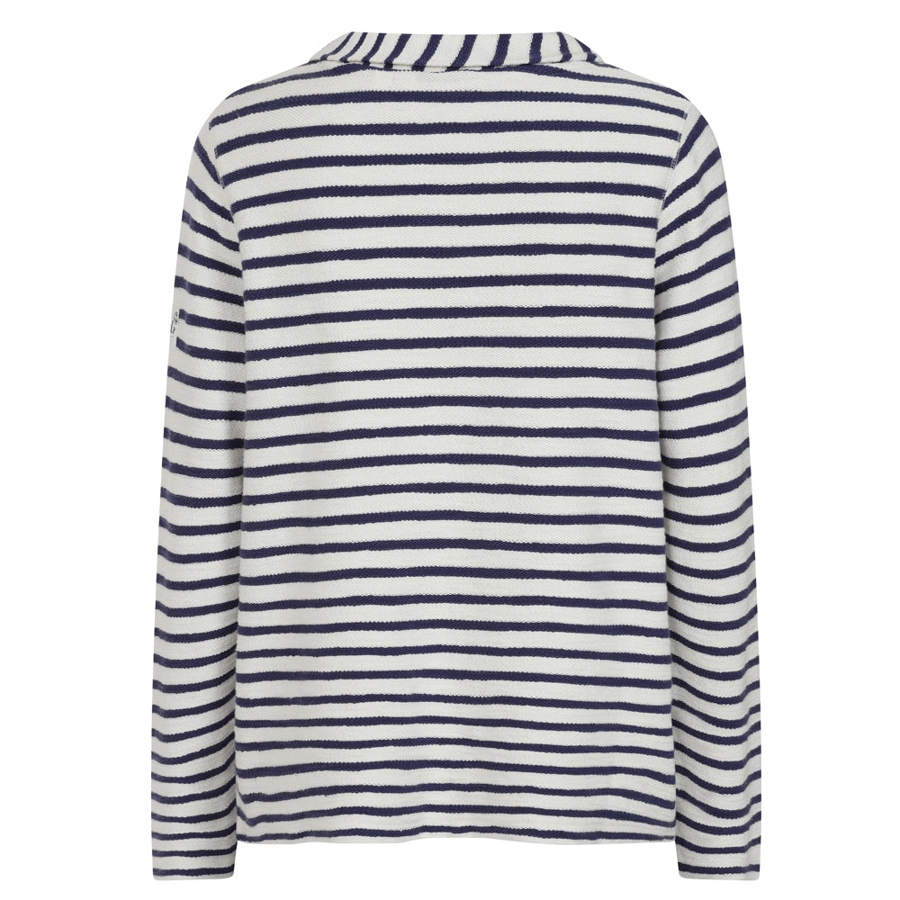 LJ105S - Textured Roll Neck Sweatshirt - Ivory