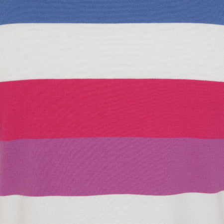 LJ115 - Ladies Striped T-Shirt Dress - Multi
