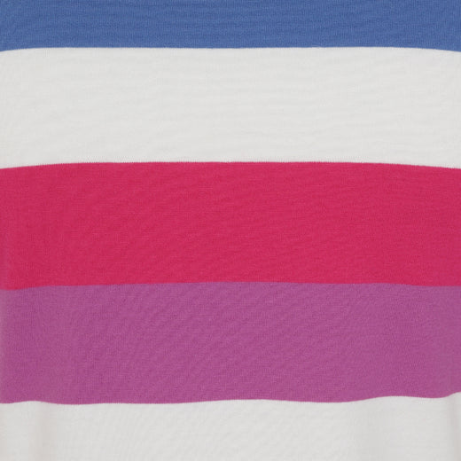 LJ115 - Ladies Striped T-Shirt Dress - Multi