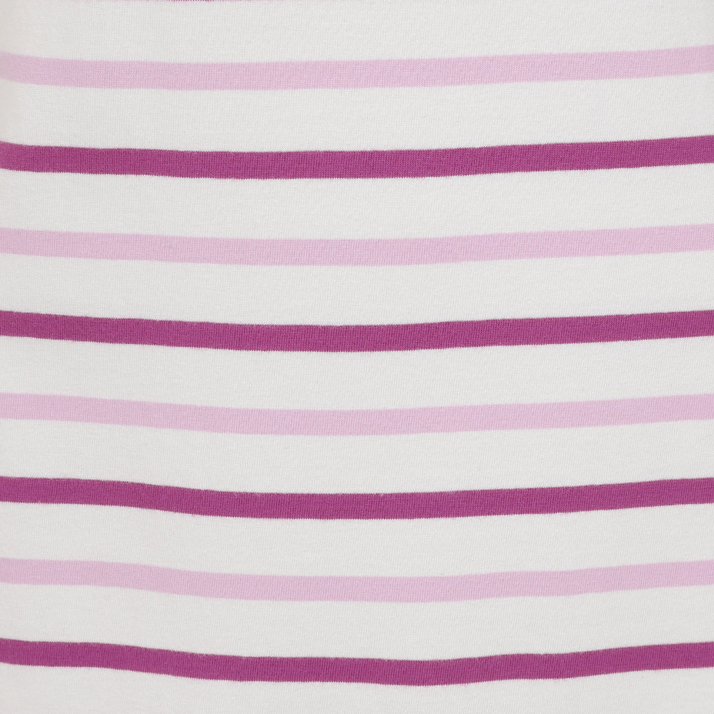 LJ115 - Striped T-Shirt Dress - Pink