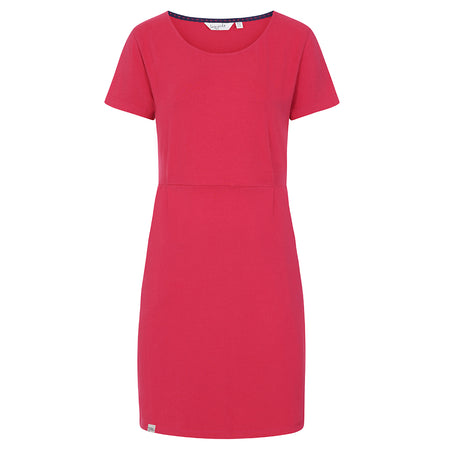 LJ127 - Plain Dress With Pockets - Watermelon