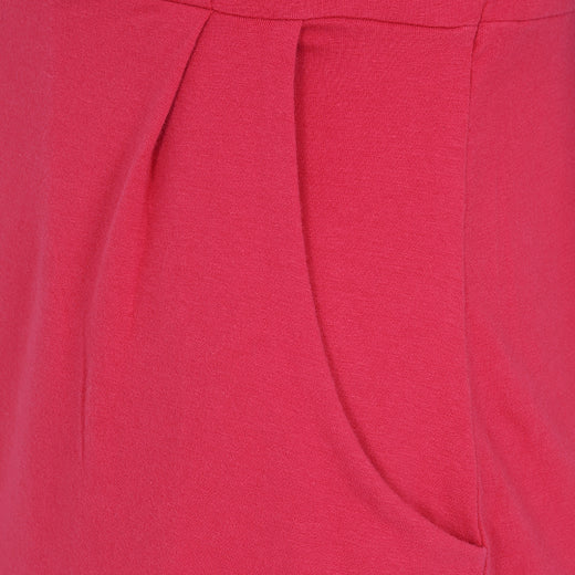 LJ127 - Plain Dress With Pockets - Watermelon