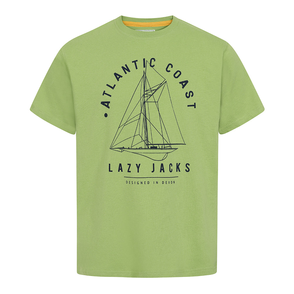 LJ15C - Boys Printed T-Shirt - Lime