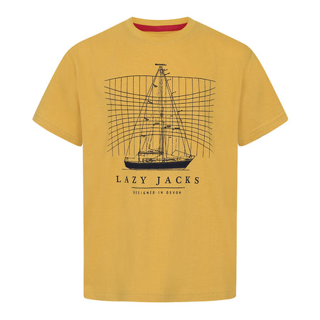 LJ15C - Boys Printed T-Shirt - Maize