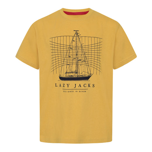 LJ15C - Boys Printed T-Shirt - Maize