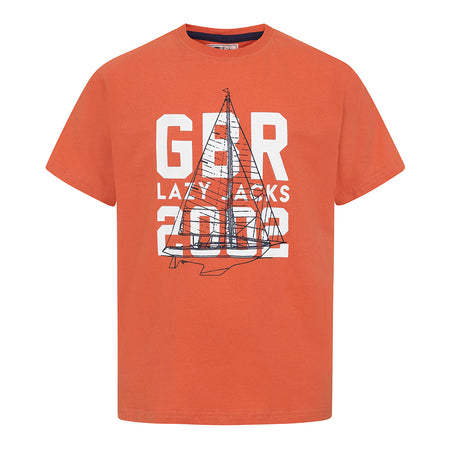 LJ15C - Boys Printed T-Shirt - Orange