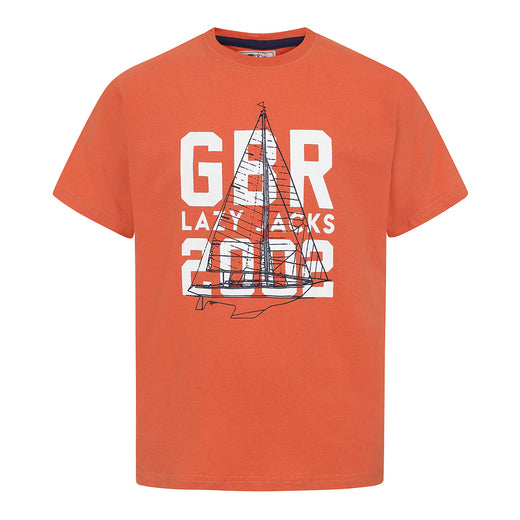 LJ15C - Boys Printed T-Shirt - Orange