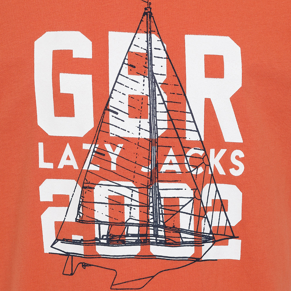 LJ15C - Boys Printed T-Shirt - Orange