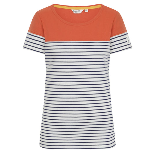 LJ8 - Ladies Short Sleeve Breton - Orange