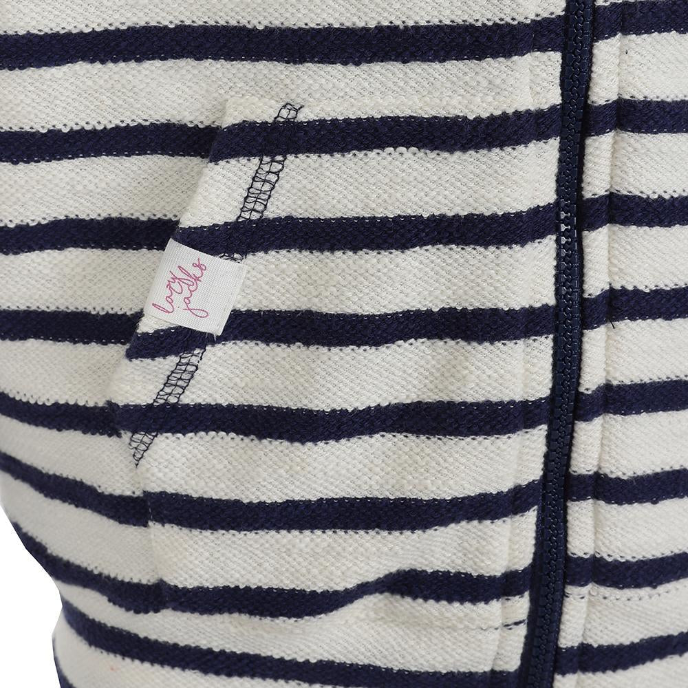 LJ102SC - Girl's Striped Textured Hoody - Twilight