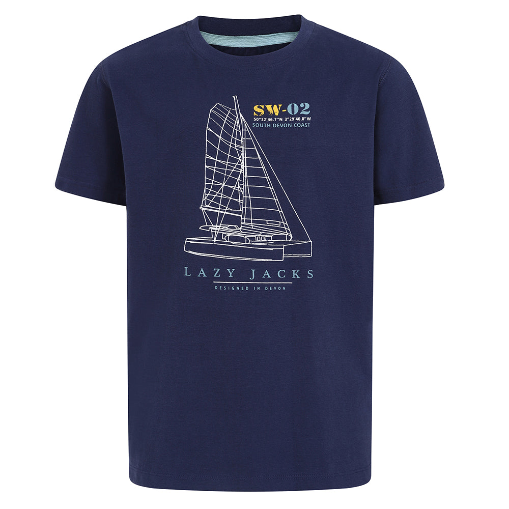 LJ15C - Boys Printed T-Shirt - Marine