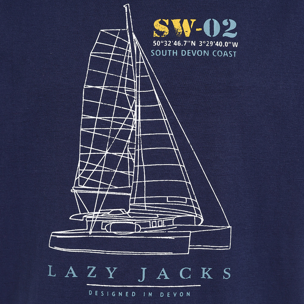 LJ15C - Boys Printed T-Shirt - Marine