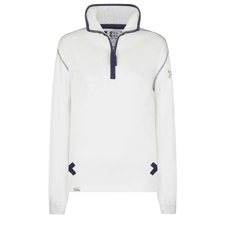 LJ3 - Ladies 1/4 Zip Sweatshirt - White