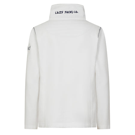 LJ3 - Ladies 1/4 Zip Sweatshirt - White