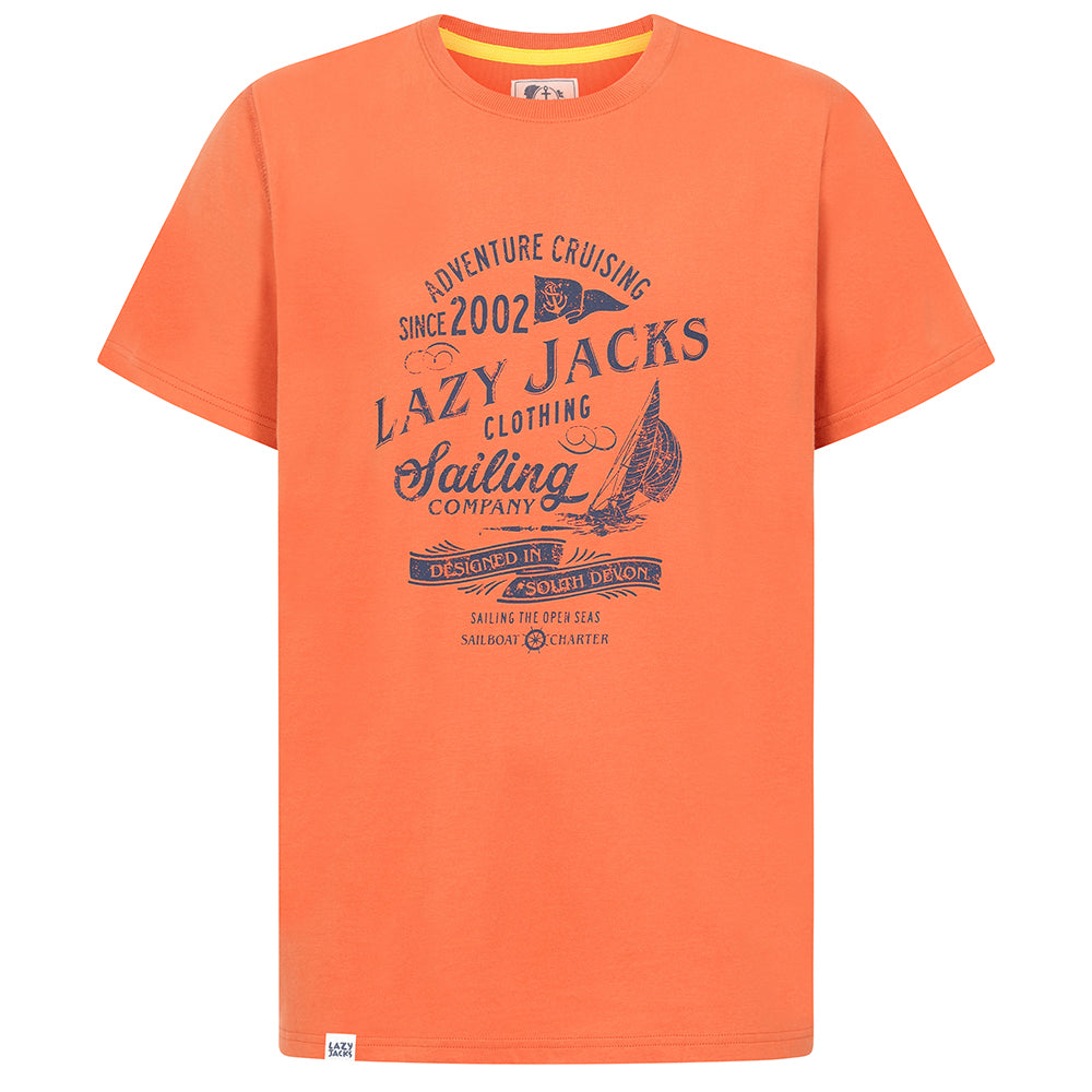 LJ15 - Mens Printed T-Shirt - Orange