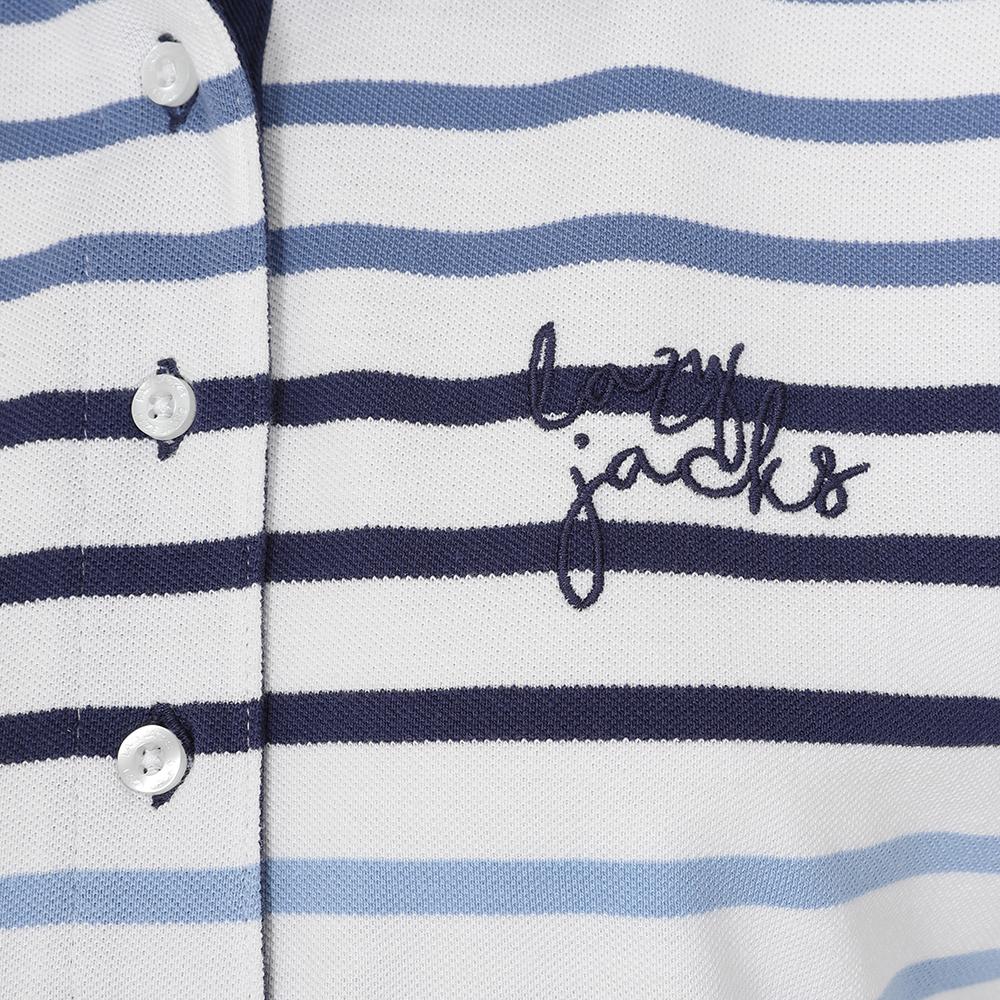 LJ22  - Ladies Polo Top - Stripe