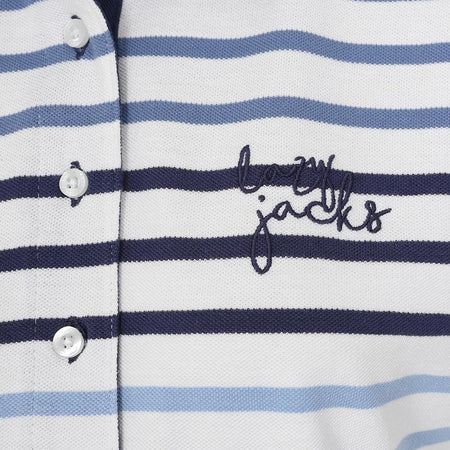 LJ22  - Ladies Polo Top - Stripe