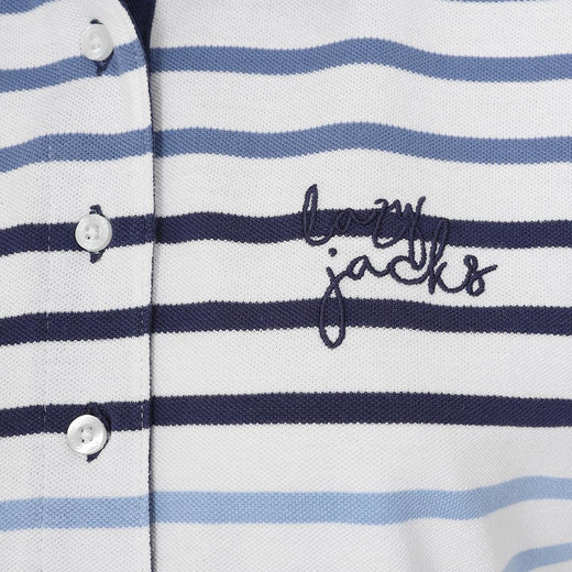 LJ22  - Ladies Polo Top - Stripe