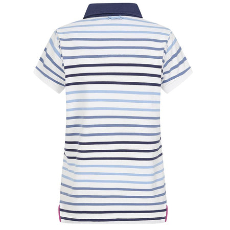 LJ22  - Ladies Polo Top - Stripe