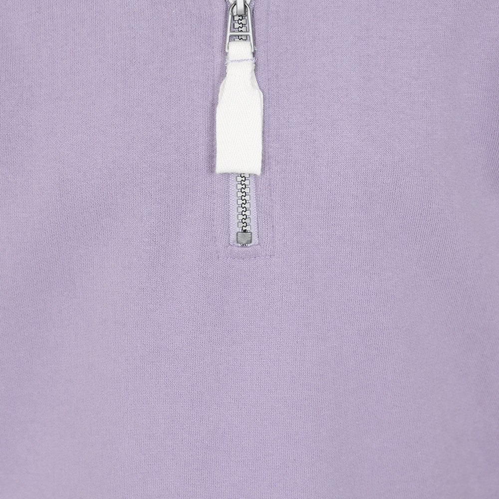 LJ3C - Girl's 1/4 Zip Sweatshirt - Lilac