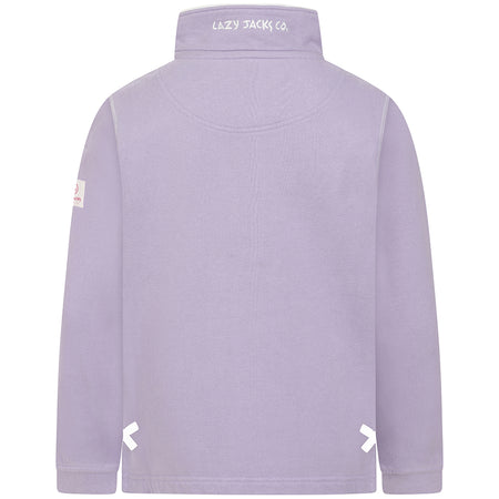 LJ3C - Girl's 1/4 Zip Sweatshirt - Lilac