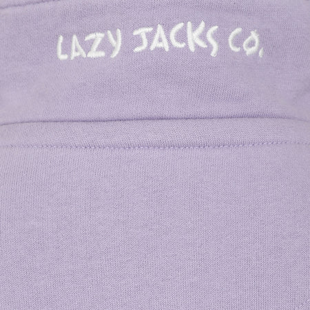 LJ3C - Girl's 1/4 Zip Sweatshirt - Lilac