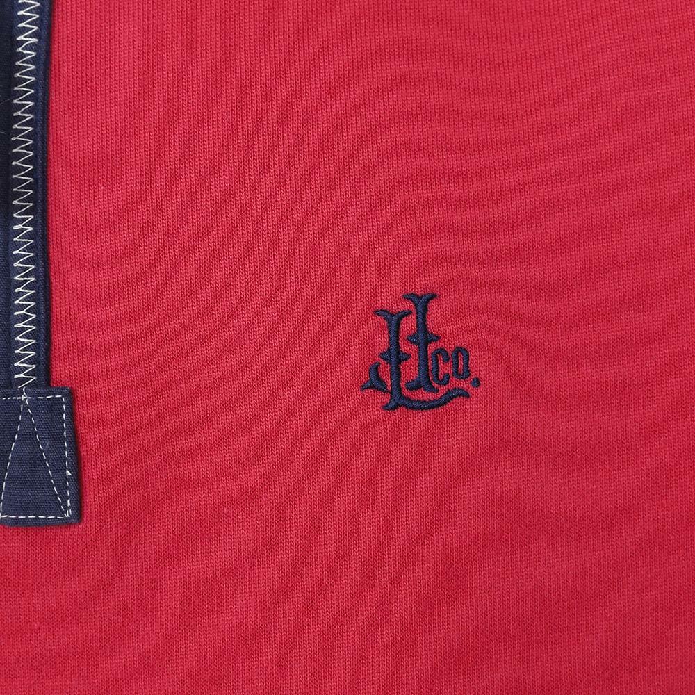 LJ40 - Men's Quarter Zip Sweatshirt - Crimson