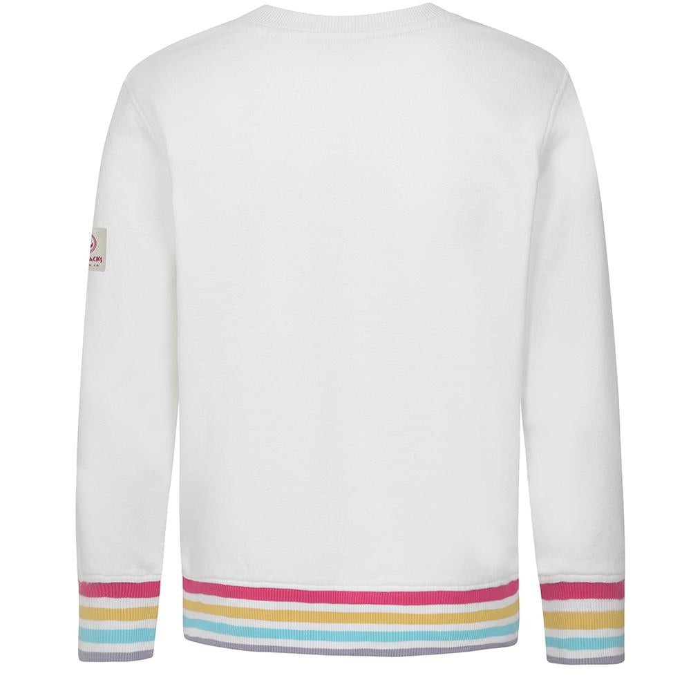 LJ47C - Girls Printed Sweatshirt - Rainbow