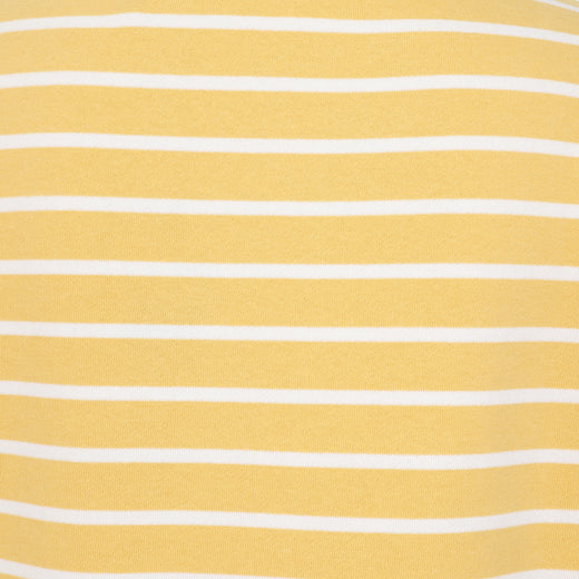 LJ94S - Ladies Striped Roll Neck Sweatshirt - Lemon