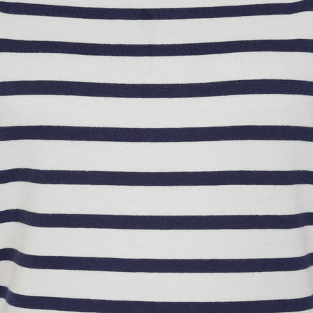 LJ97 - Ladies Striped Breton Top - Chalk